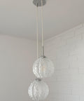 Mid Century Modern Glass Pendant Light: Redesign Cascade Hanging Lamp