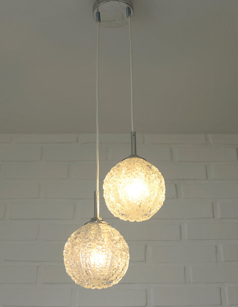 Mid Century Modern Glass Pendant Light: Redesign Cascade Hanging Lamp