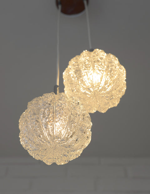 Mid Century Modern Glass Pendant Light: Redesign Cascade Hanging Lamp