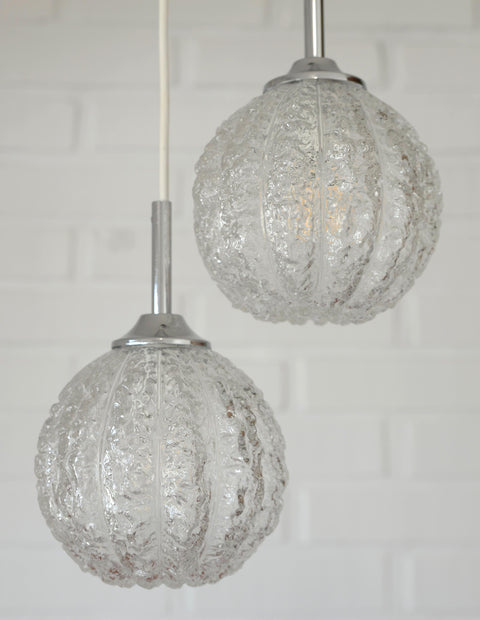 Mid Century Modern Glass Pendant Light: Redesign Cascade Hanging Lamp