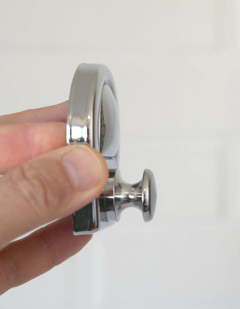 Vintage Chrome Bathroom Accessories Set: Retro Wall Mount, NOS 1990s