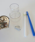 Vintage Chrome Bathroom Accessories Set: Retro Wall Mount, NOS 1990s