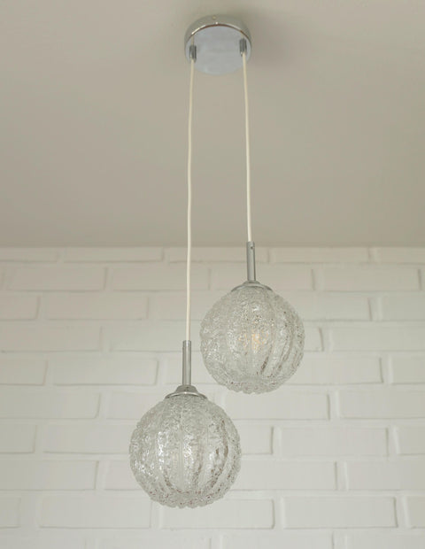 Mid Century Modern Glass Pendant Light: Redesign Cascade Hanging Lamp
