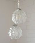 Mid Century Modern Glass Pendant Light: Redesign Cascade Hanging Lamp