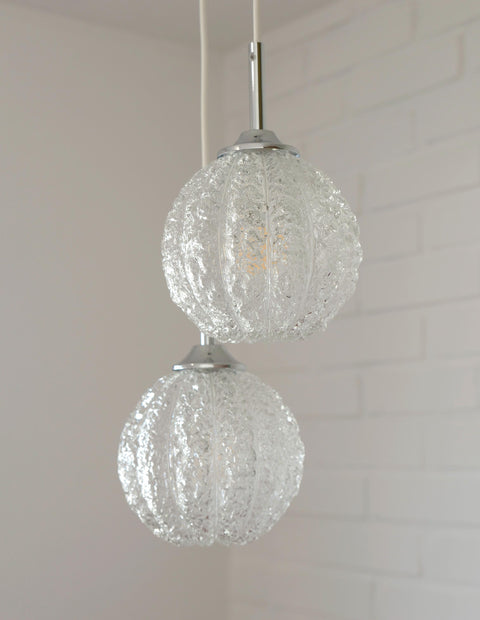 Mid Century Modern Glass Pendant Light: Redesign Cascade Hanging Lamp