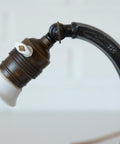 Antique Desk Lamp / Original Art Nouveau Table Light / Brass Bedside Lighting / Austria 1920's - 1930's