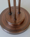 Vintage Copper Desk Lamp: Opaline Glass, Mid-Century Modern, Table Light Yugoslavia 1980s