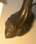 Antique Desk Lamp / Original Art Nouveau Table Light / Brass Bedside Lighting / Austria 1920's - 1930's