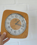 Vintage Wooden Wall Clock: Mid-Century Modern Farmhouse Decor