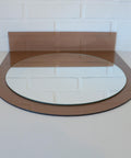 Vintage Smoked Plastic Vanity Mirror with Shelf: Space Age Retro Style
