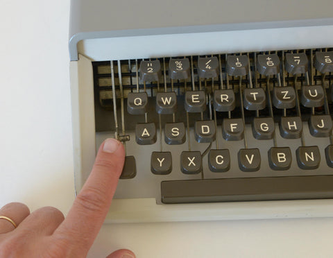 Typewriter Working from Yugoslavia 1960's / Vintage Office Decor / TOPS / Portable Typewriter With Case