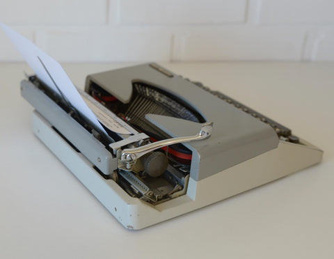 Typewriter Working from Yugoslavia 1960's / Vintage Office Decor / TOPS / Portable Typewriter With Case