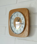 Vintage Wooden Wall Clock: Mid-Century Modern Farmhouse Decor