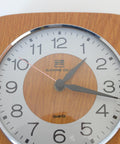 Vintage Wooden Wall Clock: Mid-Century Modern Farmhouse Decor