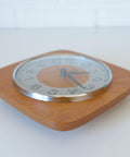 Vintage Wooden Wall Clock: Mid-Century Modern Farmhouse Decor