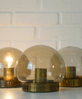 Vintage Mushroom Sconces (Set of 3): Space Age Mid Century Lighting