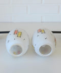 Vintage Italian Wall Sconces: Hand-Blown Glass, Retro 1970s Lighting (Set of 2)