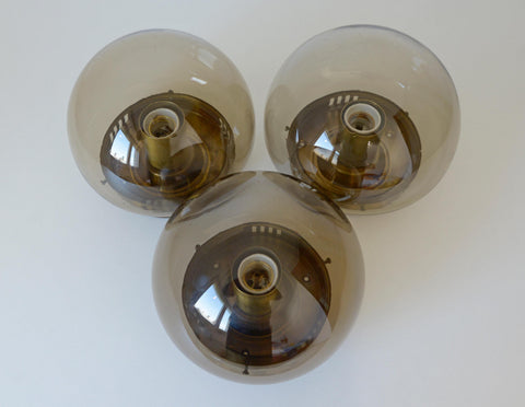 Vintage Mushroom Sconces (Set of 3): Space Age Mid Century Lighting