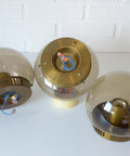 Vintage Mushroom Sconces (Set of 3): Space Age Mid Century Lighting