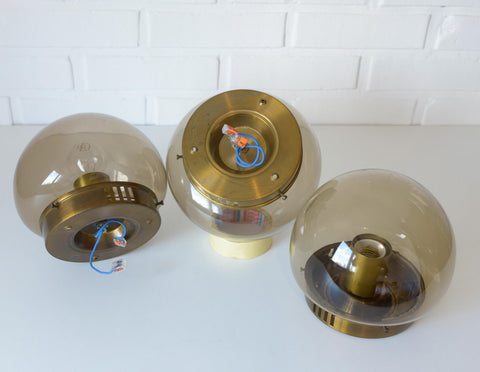 Vintage Mushroom Sconces (Set of 3): Space Age Mid Century Lighting
