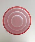 Vintage Red Plastic Pendant Lamp: Scandinavian Mid Century Modern Lighting
