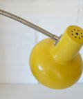 Vintage Yellow Clip Lamp: Space Age Gooseneck Bookshelf Light