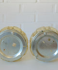 Pair of Wall Sconces / Vintage Ceiling Light / Flush Mount Fixtures 1970's