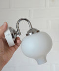 Set of 2 Vintage Wall Lamps: Mid Century Modern Sconces, Yugoslavia 1970's