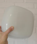 Vintage Opaline Glass Sconce - Minimalist Flush Mount Wall Lamp