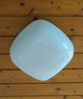 Vintage Opaline Glass Sconce - Minimalist Flush Mount Wall Lamp