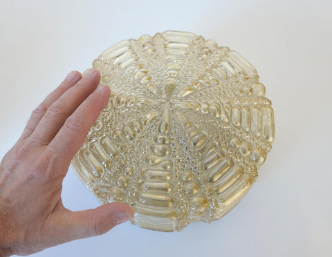 Pair of Wall Sconces / Vintage Ceiling Light / Flush Mount Fixtures 1970's