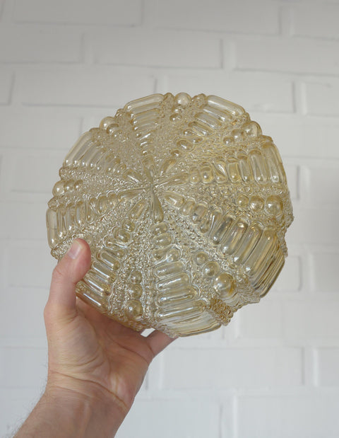 Pair of Wall Sconces / Vintage Ceiling Light / Flush Mount Fixtures 1970's