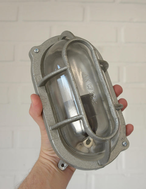 1 of 10 Industrial Vintage Sconce / Rustic Wall Light / Flush Mount Ceiling Lamp