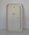 Vintage Space Age Mirror / Yugoslavia 1970's White Plastic Wall Mirror / Mid Century Modern