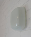 Vintage Opaline Glass Sconce - Minimalist Flush Mount Wall Lamp