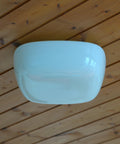 Vintage Opaline Glass Sconce - Minimalist Flush Mount Wall Lamp