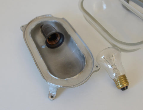 1 of 10 Industrial Vintage Sconce / Rustic Wall Light / Flush Mount Ceiling Lamp