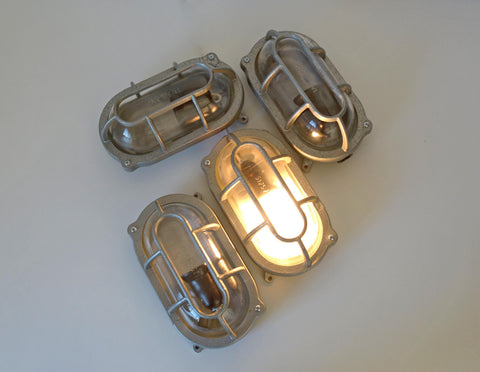 1 of 10 Industrial Vintage Sconce / Rustic Wall Light / Flush Mount Ceiling Lamp