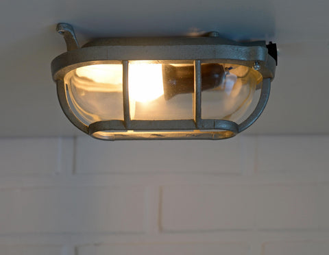1 of 10 Industrial Vintage Sconce / Rustic Wall Light / Flush Mount Ceiling Lamp