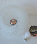 Vintage Chandelier / Murano Glass Hanging Lamp / Unique Light Fixture / Pendant Light / Italy 1980's