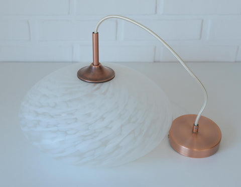 Vintage Chandelier / Murano Glass Hanging Lamp / Unique Light Fixture / Pendant Light / Italy 1980's