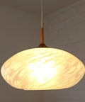 Vintage Chandelier / Murano Glass Hanging Lamp / Unique Light Fixture / Pendant Light / Italy 1980's