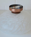 Vintage Murano Glass Sconce Lamp / Unique Light Fixture / Semi Flush Mount Ceiling Light / Italy 1980's