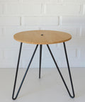 Vintage Hairpin Stool / DIY / Foot Stool Base / Wood and Metal Stand / Made in Yugoslavia 70's