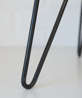 Vintage Hairpin Stool / DIY / Foot Stool Base / Wood and Metal Stand / Made in Yugoslavia 70's
