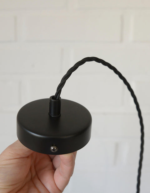Vintage Ceramic Pendant Light: 1970s Rustic Handmade Chandelier