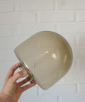 1/3 Vintage Hand Blown Smoked Glass Pendant Light / Retro Copper Bar Lamps / Mid Century Modern 1970's