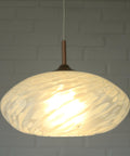Vintage Chandelier / Murano Glass Hanging Lamp / Unique Light Fixture / Pendant Light / Italy 1980's