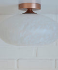 Vintage Murano Glass Sconce Lamp / Unique Light Fixture / Semi Flush Mount Ceiling Light / Italy 1980's