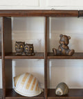 Vintage Wooden Wall Knick Knack Shelf / Mid Century Modern Collectable Curio Display / Shadow Box / Gianfranco Frattini for Cassina